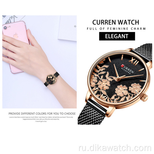 Curren 9065 новые женские высококачественные часы из натуральной кожи, женское модное платье, роскошные часы, кварцевые спортивные часы, Relogio Masculino